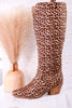 Hat's Off Leopard Wide Calf Boots
