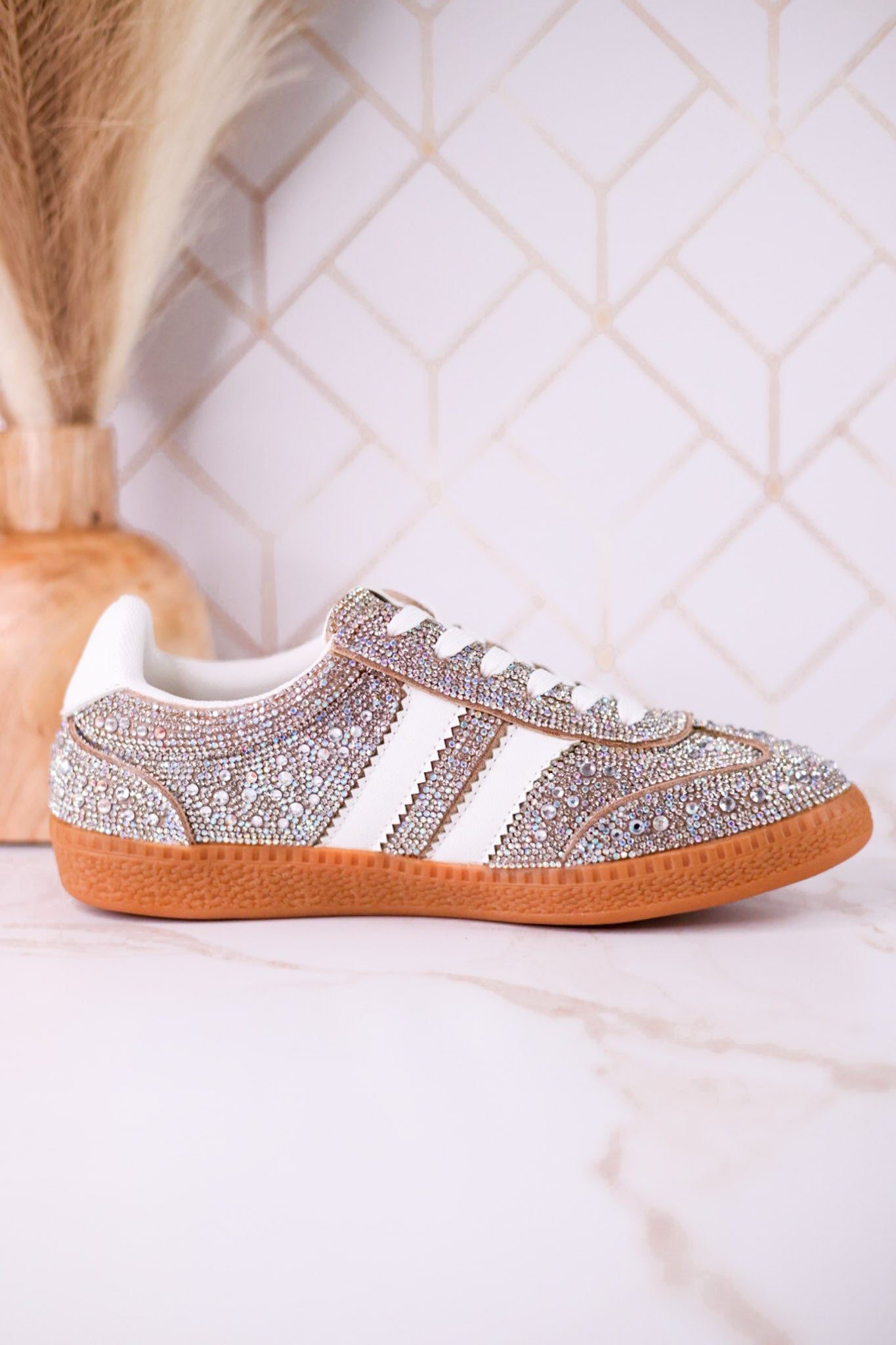 Heads Up Rhinestone Sneakers