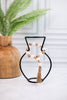 Set Of Four Rustic Wire Silhouette Vases