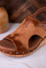Hey Stranger Wedge Heels In Saddle Brown