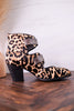Leopard Print Ankle Boots With Vintage Buckles