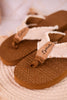 The Brexly Flip Flop Sandals with Natural Canvas Straps