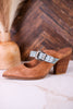 For The Girls Camel Mules With Heel In Camel Brown