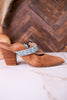 For The Girls Camel Mules With Heel In Camel Brown