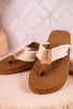 The Brexly Flip Flop Sandals with Natural Canvas Straps