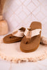 The Brexly Flip Flop Sandals with Natural Canvas Straps