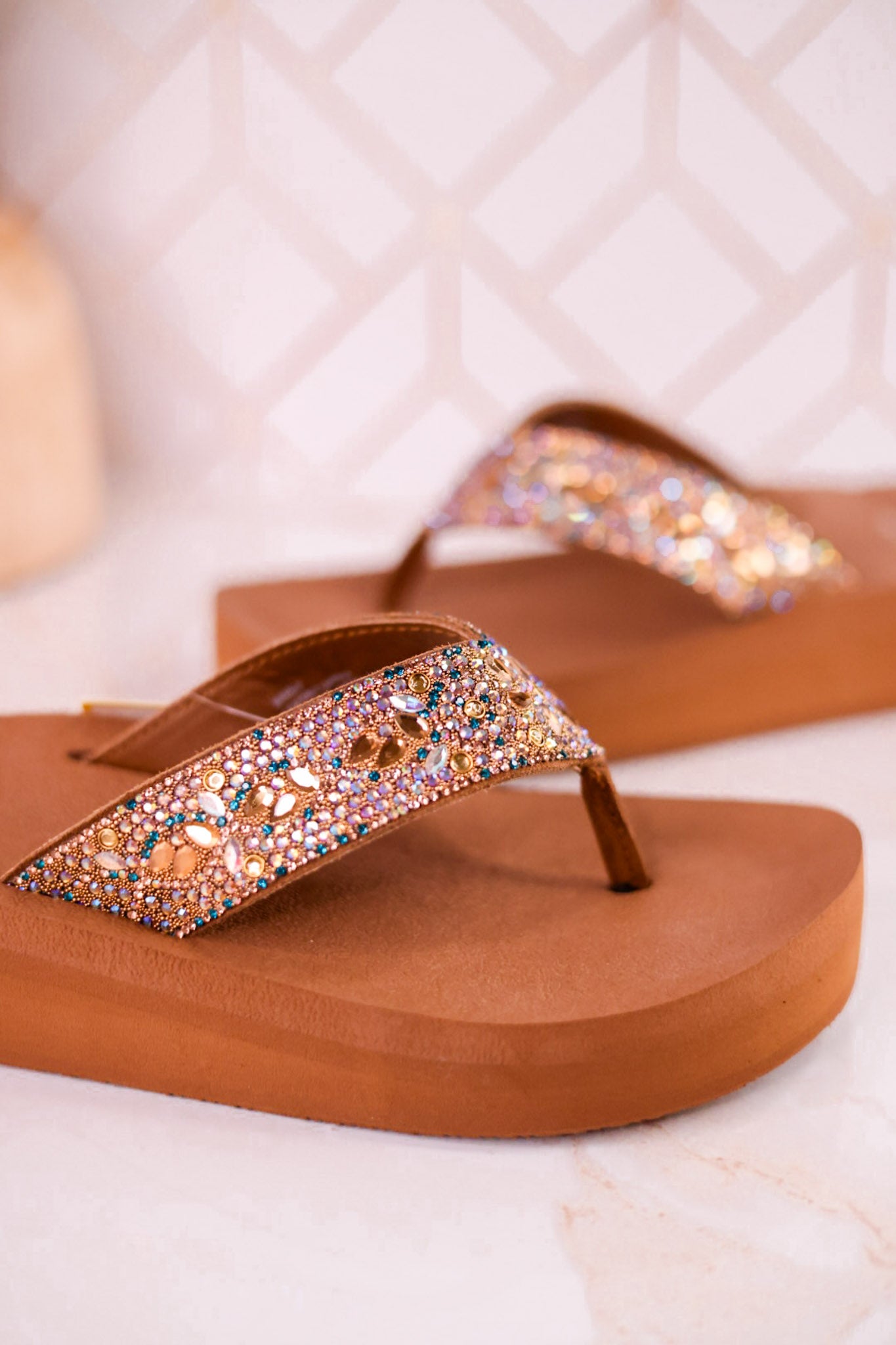 The "Bridgid" Rhinestone Sandals