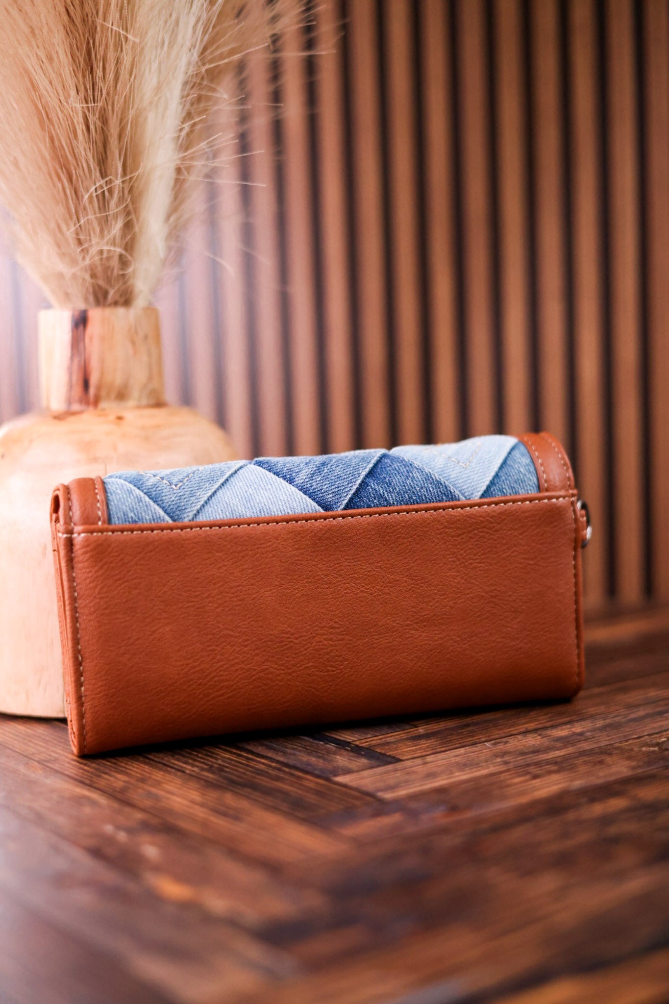 Classic Wrangler Denim Tri Fold Convertible Wallet
