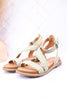 Sage Woven Ankle Strap Sandals