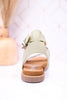 Sage Woven Ankle Strap Sandals