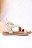 Sage Woven Ankle Strap Sandals