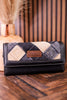 Black Wrangler Denim Tri Fold Convertible Wallet