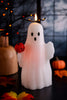 Ghost With Pumpkin LED Wax Decorative Candle Figure