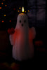 Ghost With Pumpkin LED Wax Decorative Candle Figure