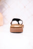 Black Western Inspired "Galya" Sandals W/ Stitching Details