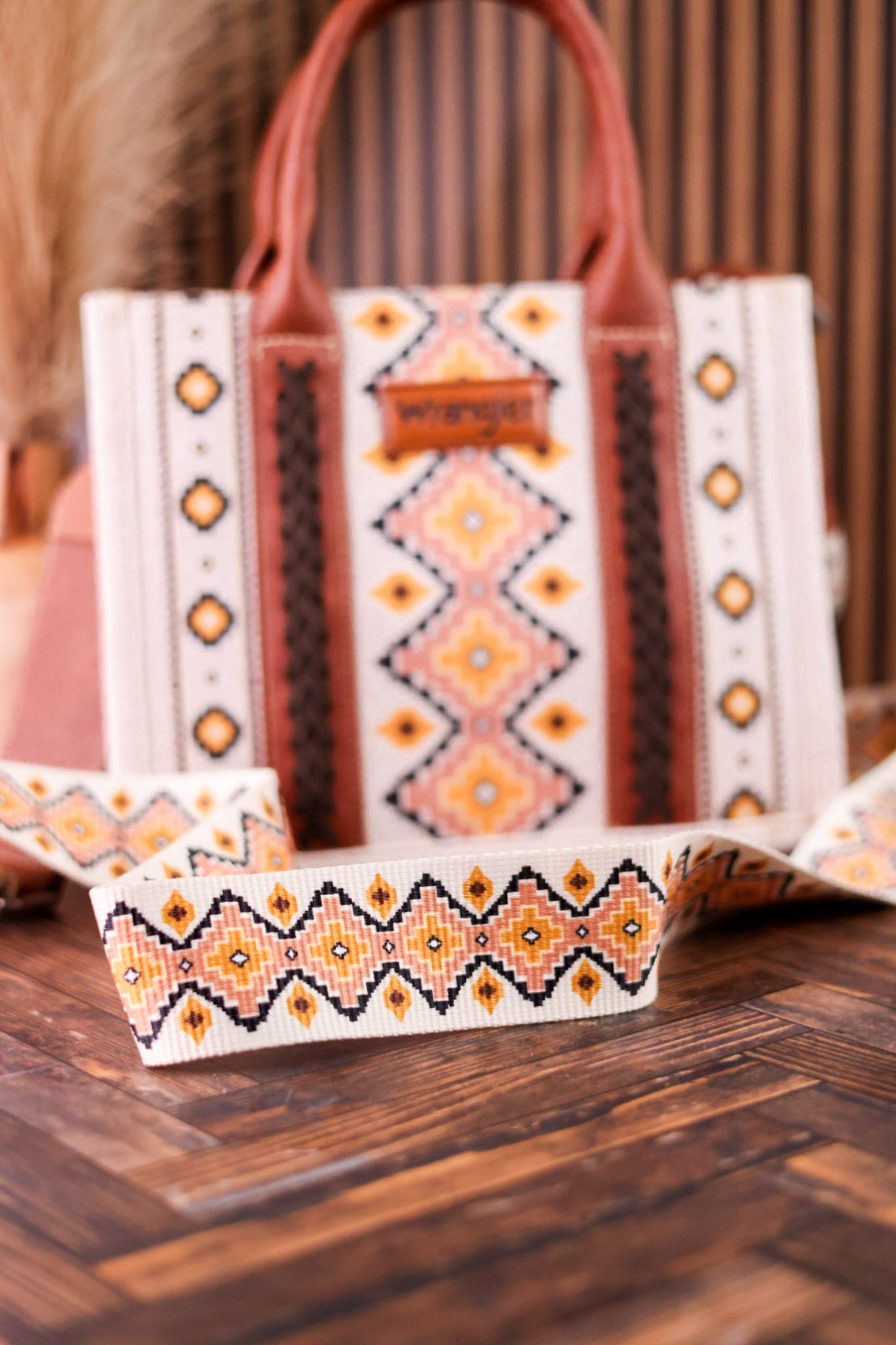 Southwest Patterned Wrangler Concealed Carry Tote