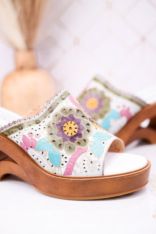 Genuine Leather "Calle" Slide Sandals