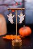 Gold & Glitter Ghost Earrings