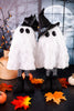 Feathery Fabric Halloween Ghost Figures (Two Styles)