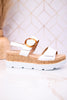 Platform Memory Foam Sandals W/ A Sleek Buckle Ring Detail
