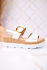 Platform Memory Foam Sandals W/ A Sleek Buckle Ring Detail