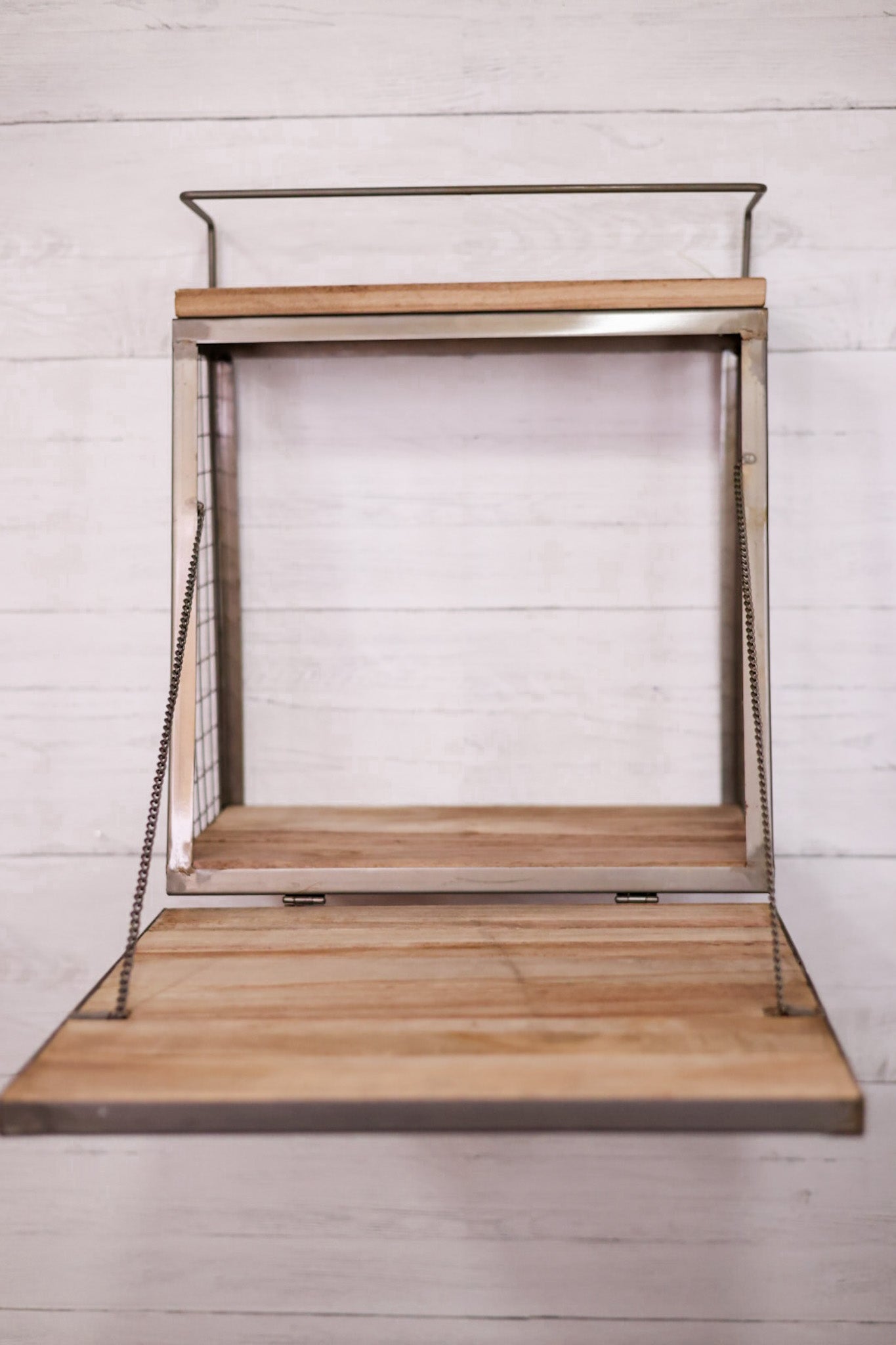 Wall Bar With Fold Down Shelf