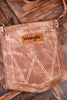 Wrangler Pocket Style Crossbody Bag in Brown