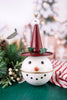 Metal Snowman Head Bell Hanging Figure (Two Colors)