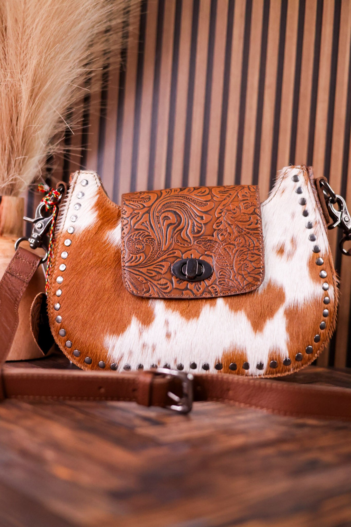 Highland Ridge Leather & Hairon Hide Bag