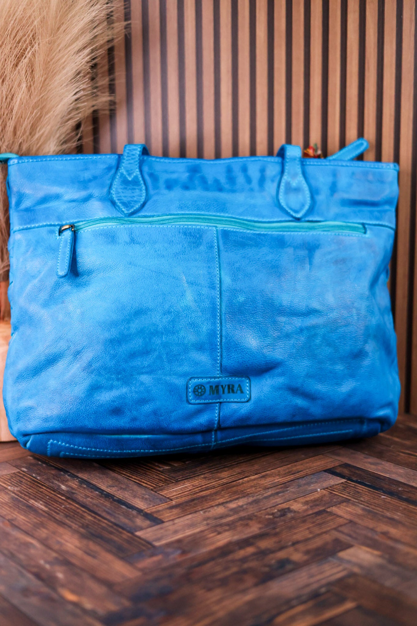 Prism Market Tote In Aqua Blue