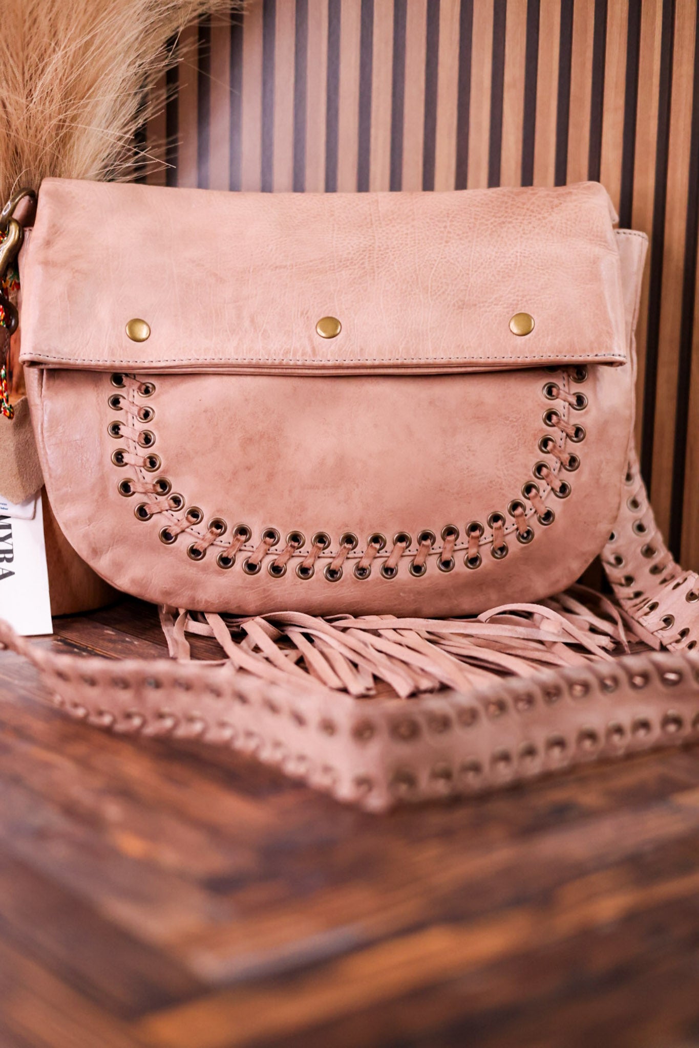 Mianda Fringe Shoulder Bag In Sand