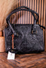 Midnight Grace Onyx Hand Tooled Leather Purse