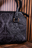 Midnight Grace Onyx Hand Tooled Leather Purse