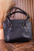 Midnight Grace Onyx Hand Tooled Leather Purse