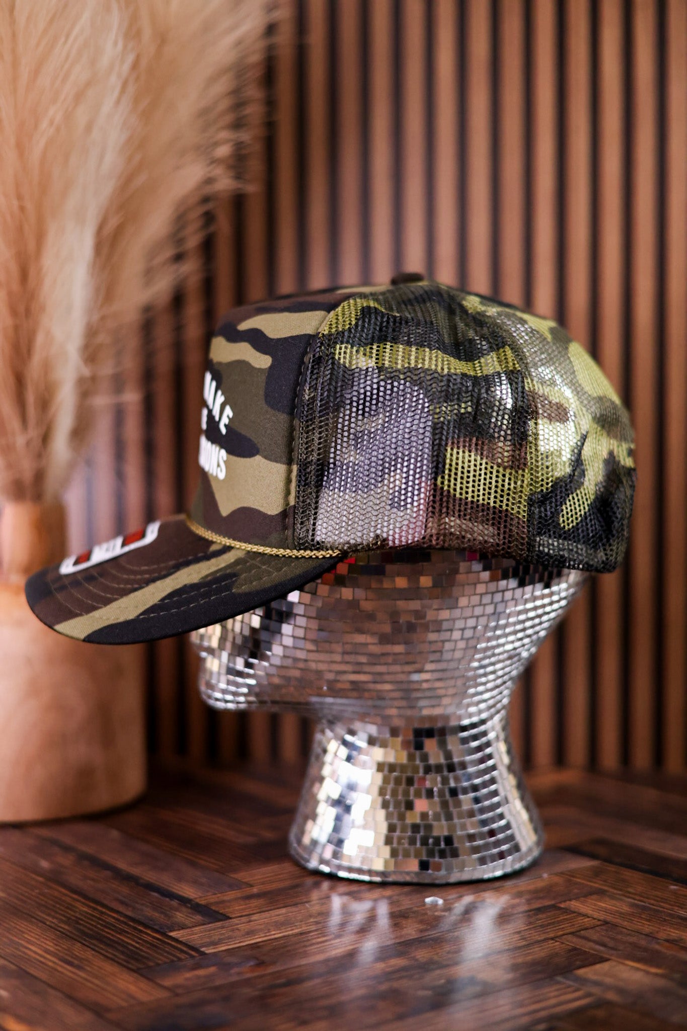 Let's Make Some Bad Decisions Camo Trucker Hat