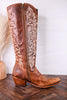 Liberty Black Aretha Tan Wide Calf Boots