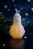 Sparkly Snowman 6" LED Candle