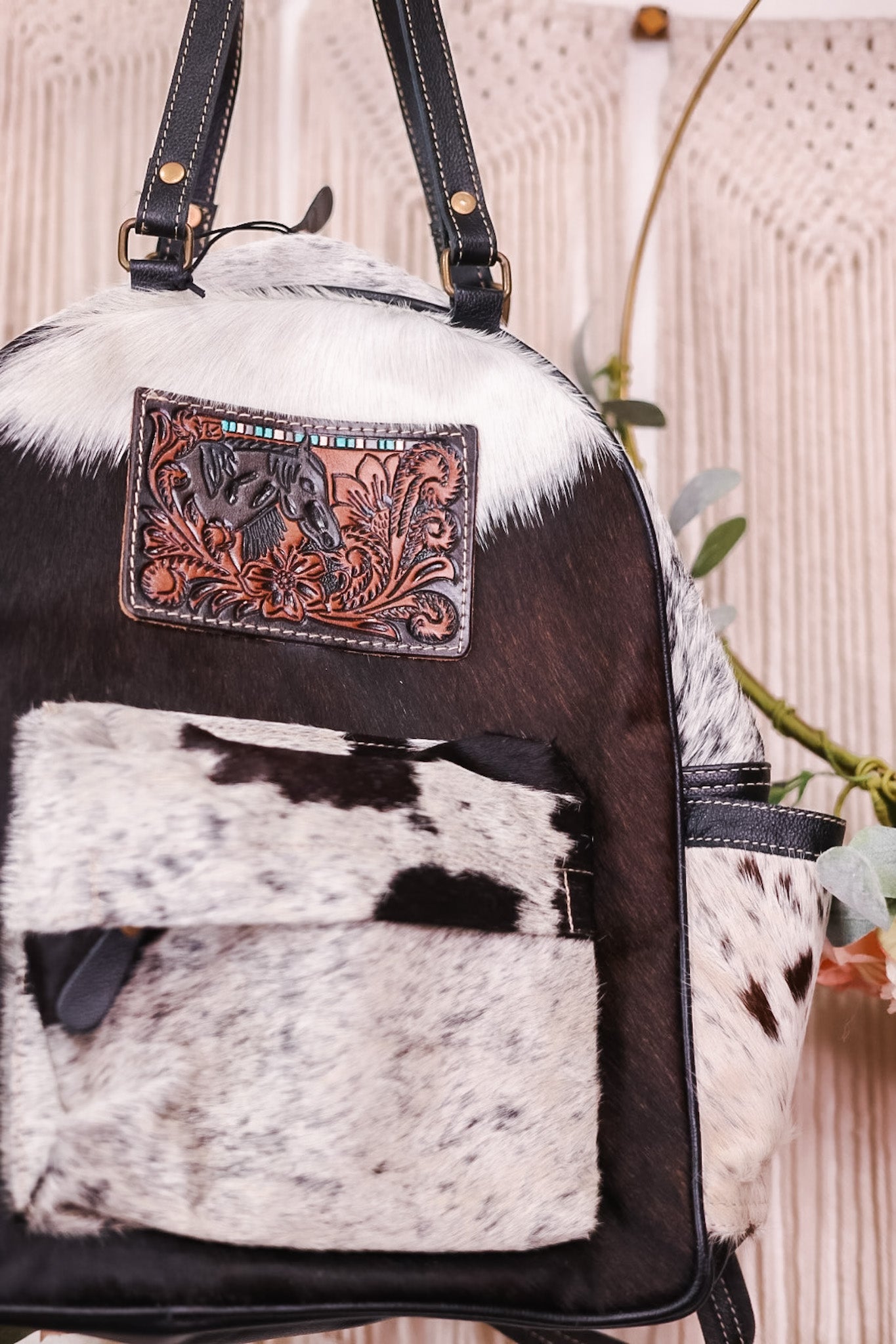 My Vista Hand Tooled Backpack Bag
