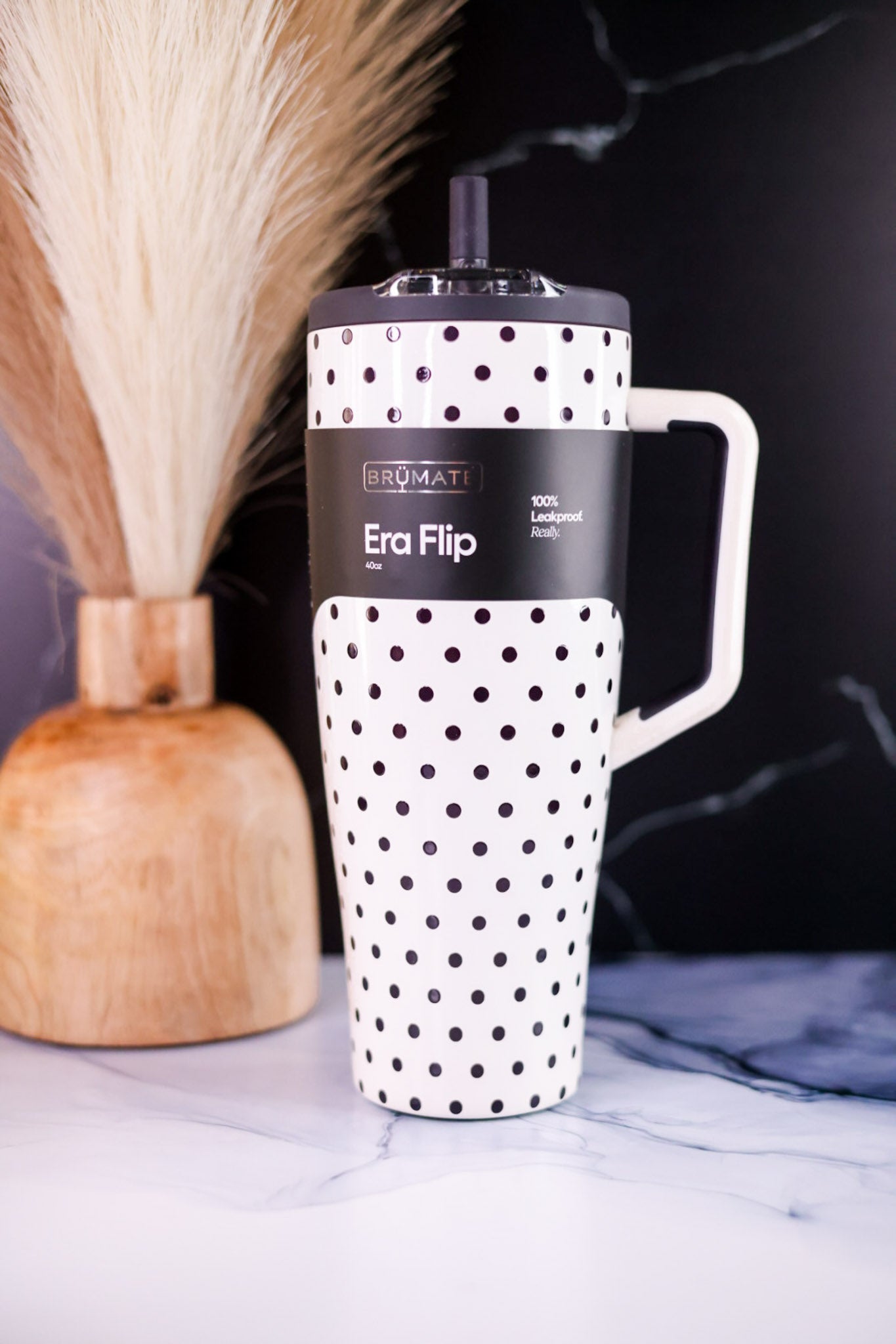 Brumate Polka Pearl 40oz Era Flip Tumbler
