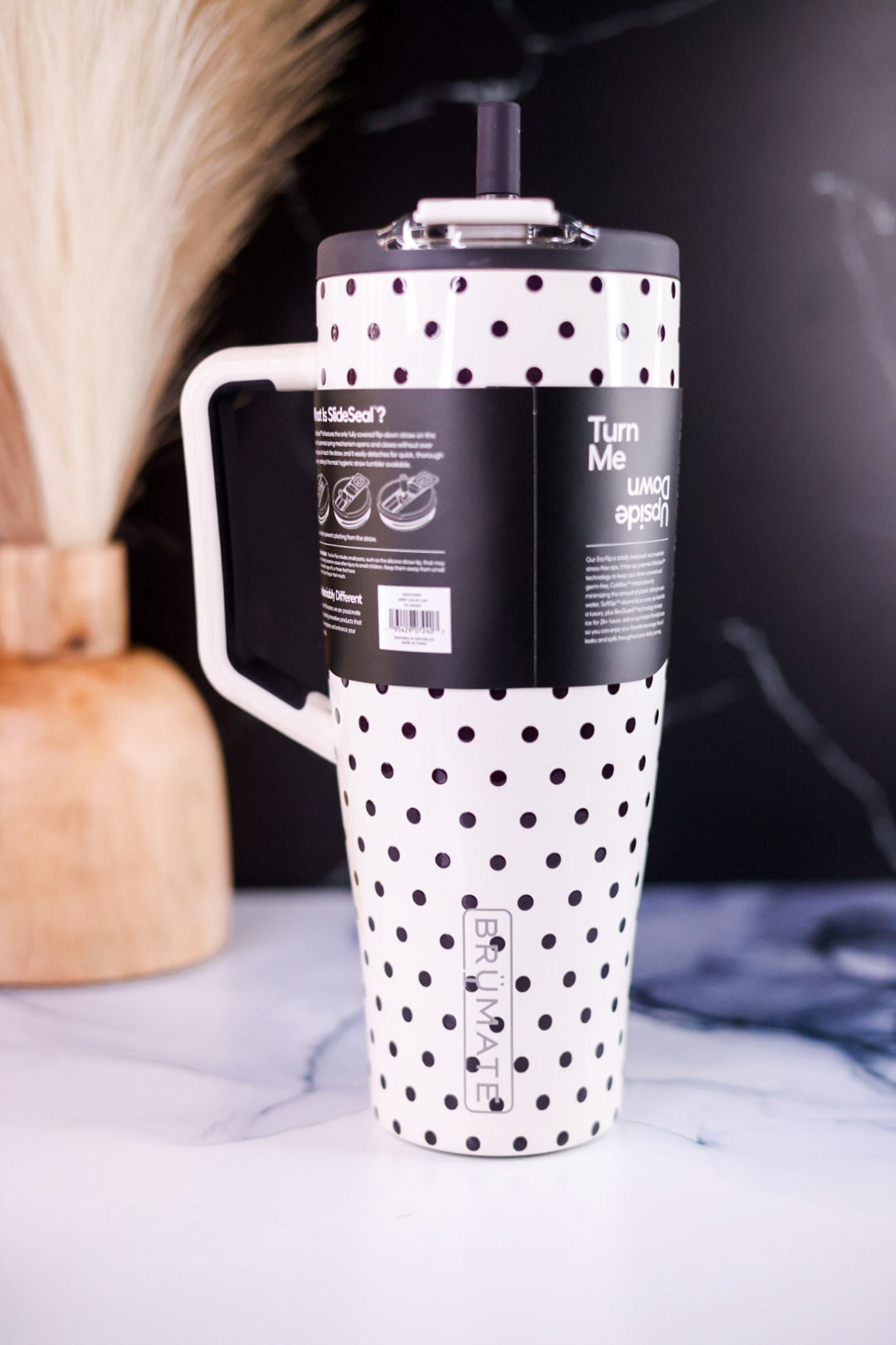 Brumate Polka Pearl 40oz Era Flip Tumbler