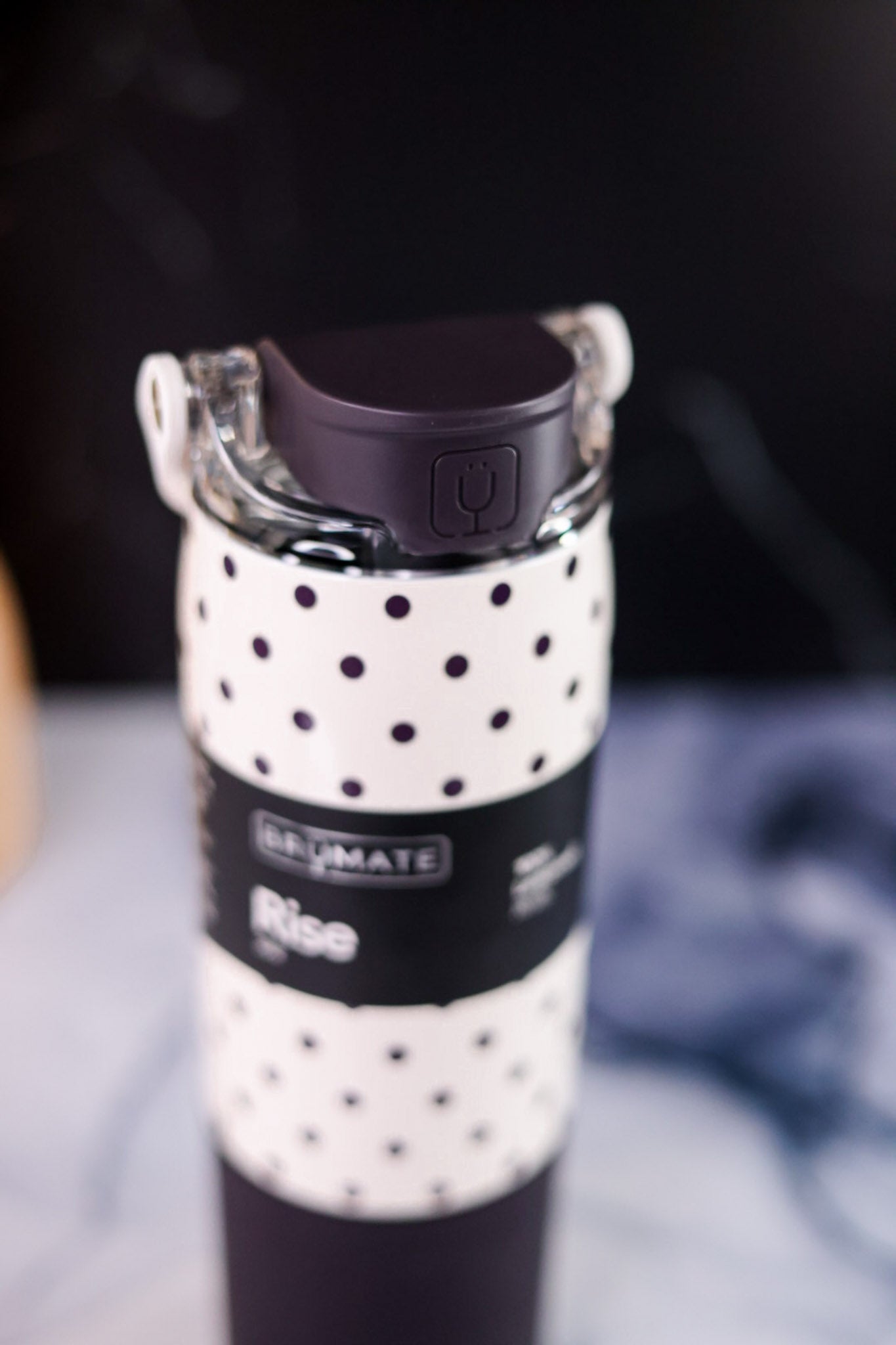 Brumate Polka Pearl 25oz Rise Tumbler