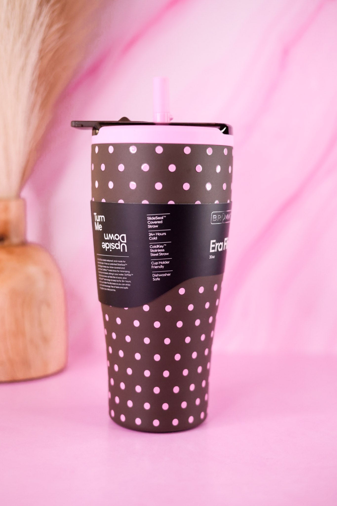 Brumate Mocha Dot 30oz Era Flip Tumbler