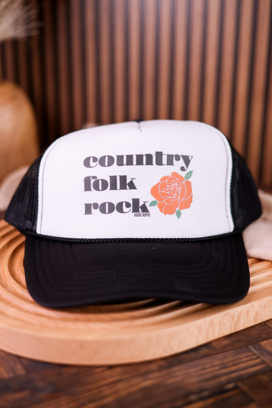 Western Inspired "Country Folk Rock" Trucker Hat