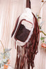 Cowhide Fanny Pack with Leather Fringe Detailing