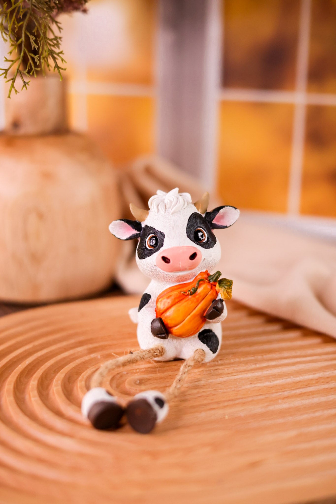 Harvest Dairy Calf Dangle Leg Resin Sitters (Two Styles)
