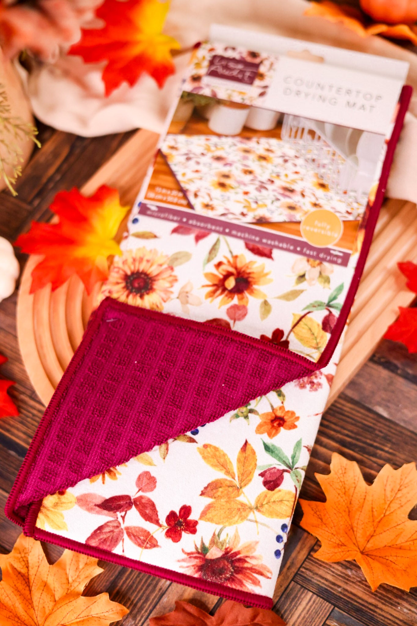 Mulberry Bloom Kitchen Counter Drying Mat