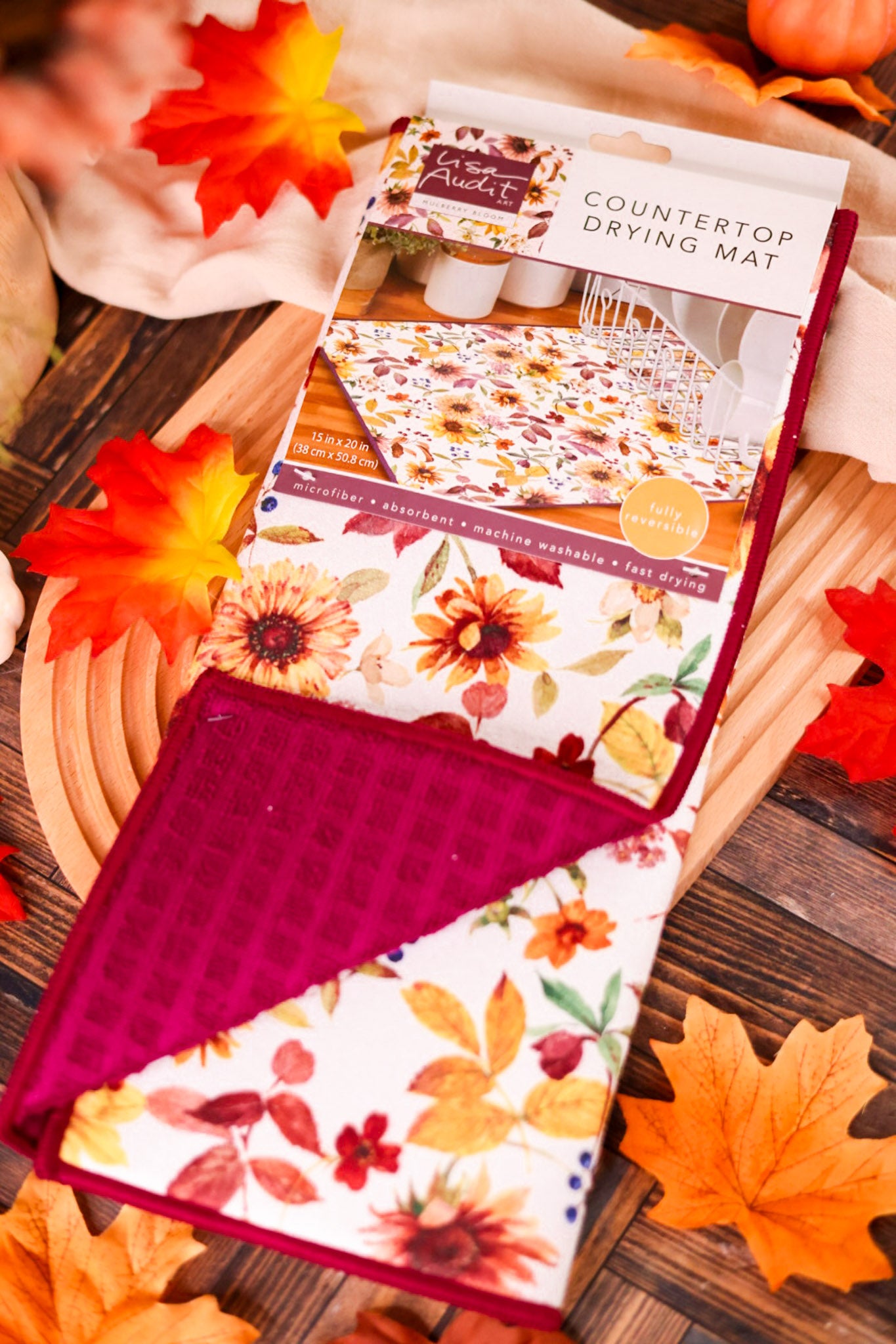 Mulberry Bloom Kitchen Counter Drying Mat