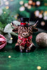Christmas Highland Cow Tabletop Resin Decorations (3 Styles)