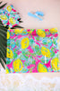 Lemon Print Beach Pouch Set