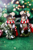 Resin Wood Bark Finish Bear Tabletop Christmas Decor (2 Styles)